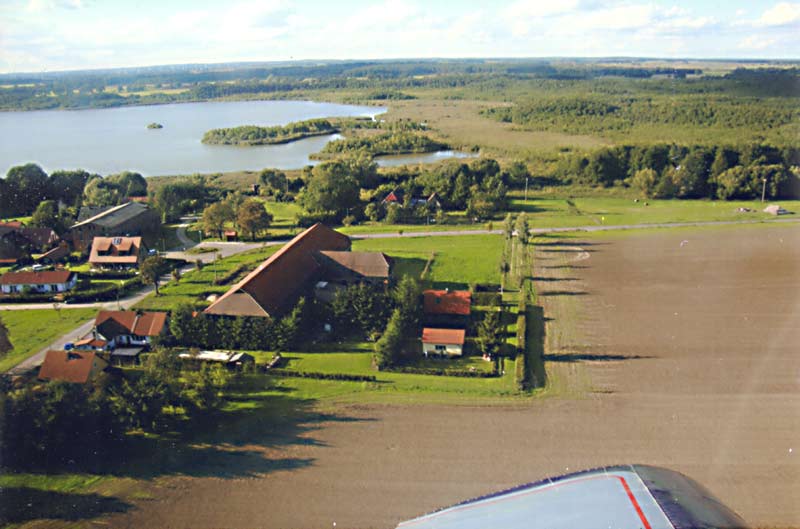 Müritzsee Ferienhaus Kranich Luftbild